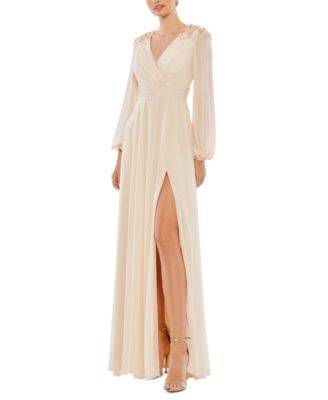 White Long Sleeve Sequin Dress: Shop 