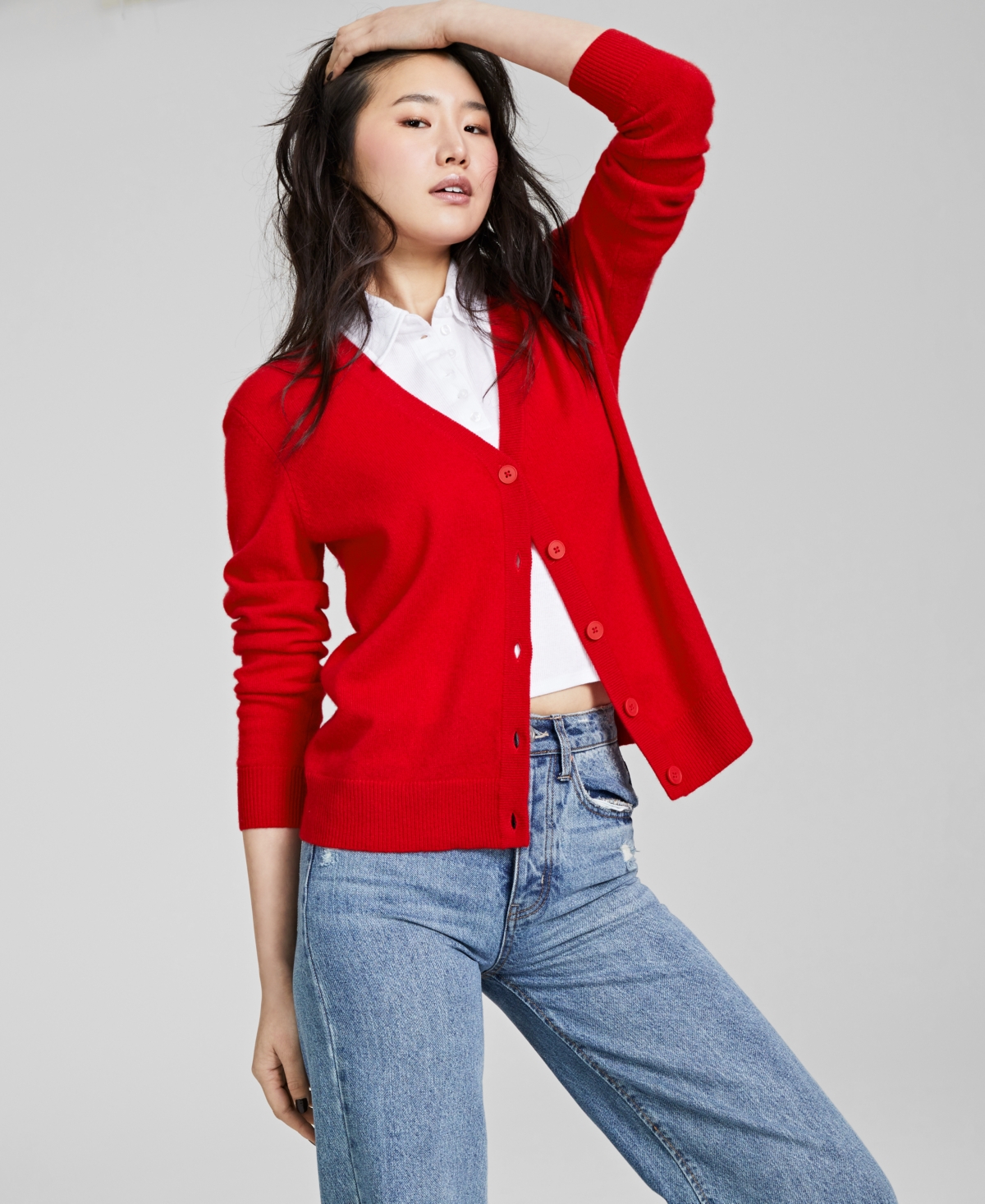 Cashmere cardigan macy's outlet