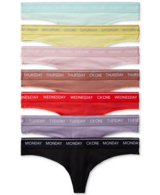 Calvin Klein One Days of the Week Thong 7-Pack - QF5937