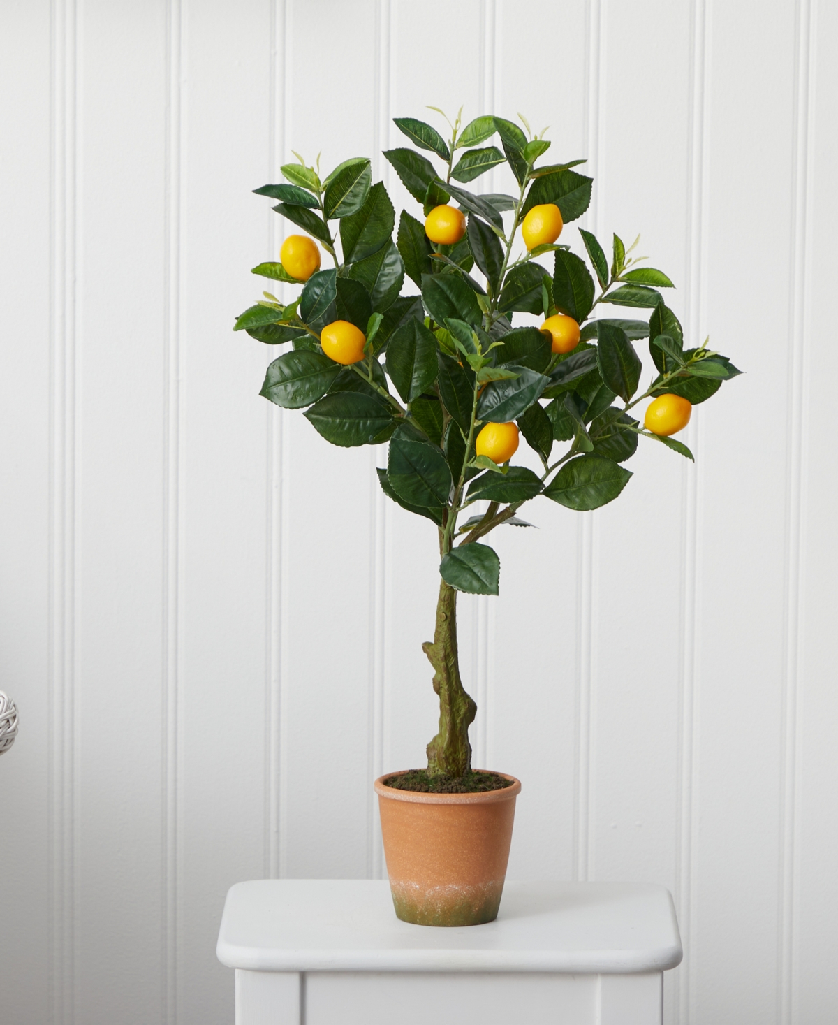Lemon Artificial Tree in Decorative Planter,