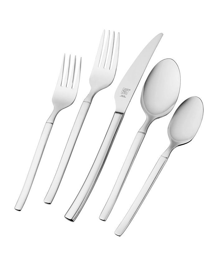 Black Cutlery Set Sleek Flatware Set 5 Piece Hostess Set Modern Flatware Set  Handmade Silverware stainless Steel Cutlery -  Denmark