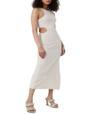 French Connection - Rasha Ribbed Cutout Midi Dress