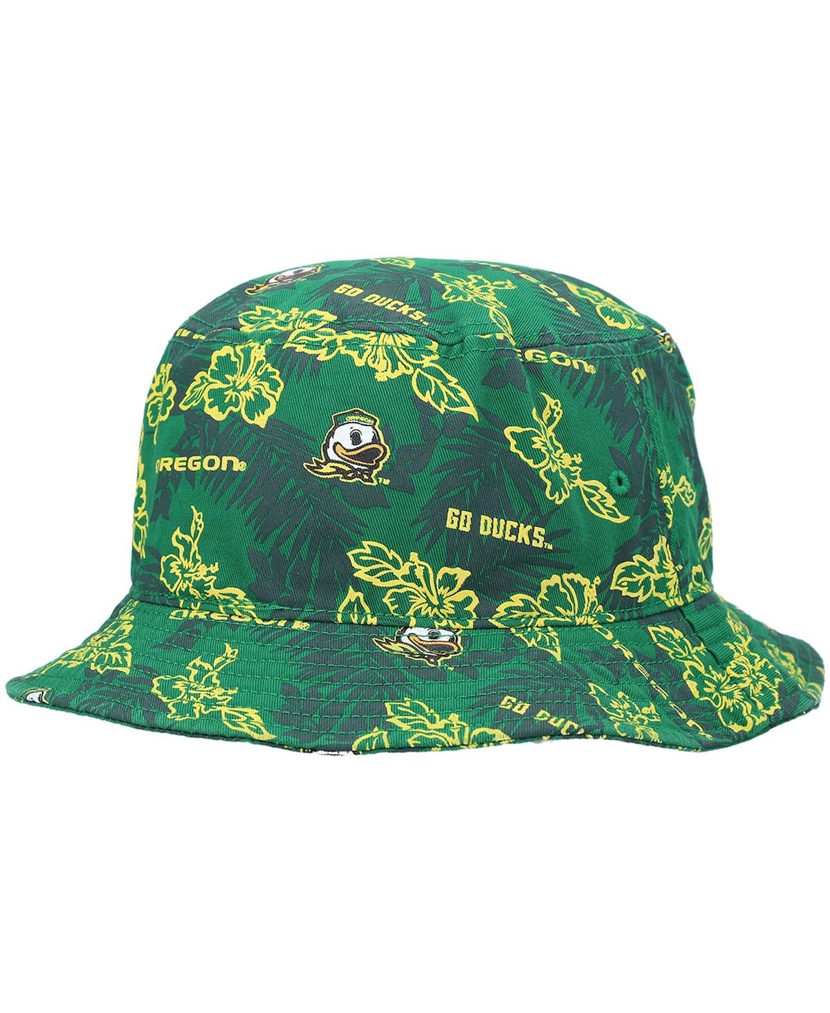 REYN SPOONER MEN'S REYN SPOONER GREEN OREGON DUCKS FLORAL BUCKET HAT