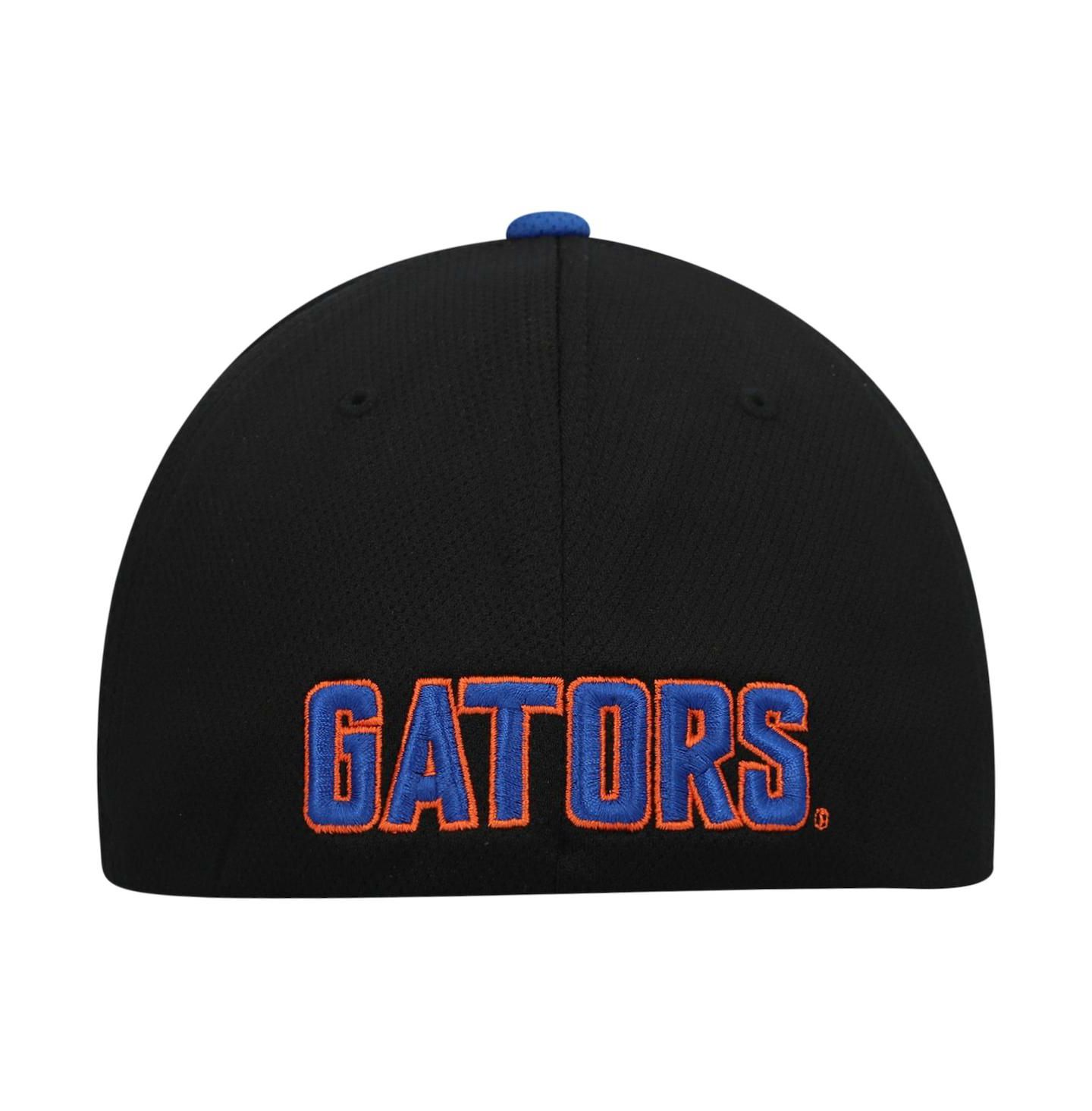 Мужская кепка Top of the World Black, Royal Florida Gators Two-Tone Reflex Hybrid Tech Flex Hat — фото 5