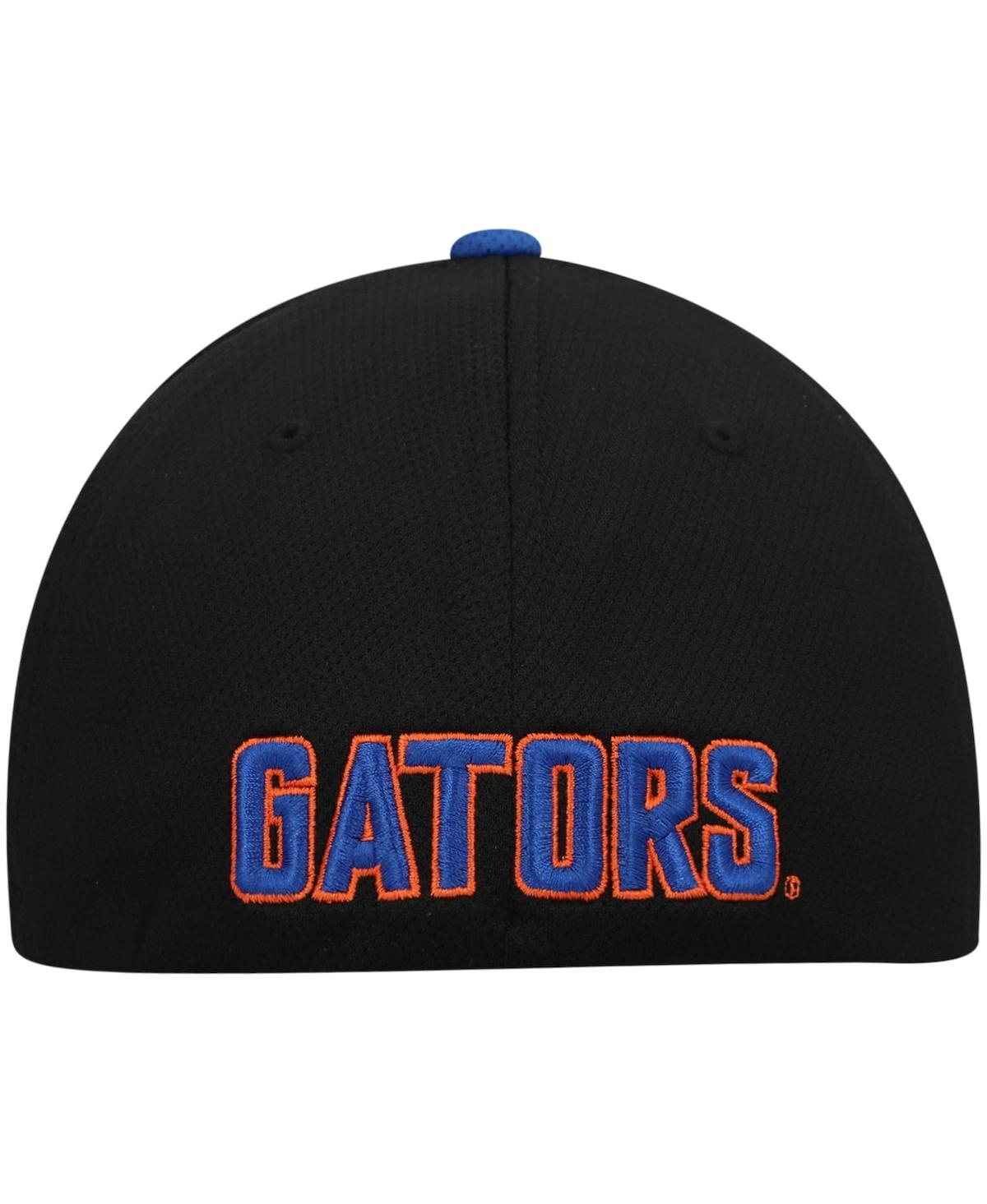 Top Of The World Men's Black And Royal Florida Gators Team Color Two-tone Fitted Hat In Black