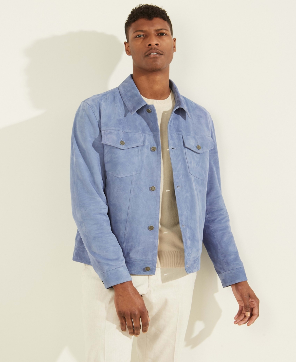 Guess suede jacket mens store