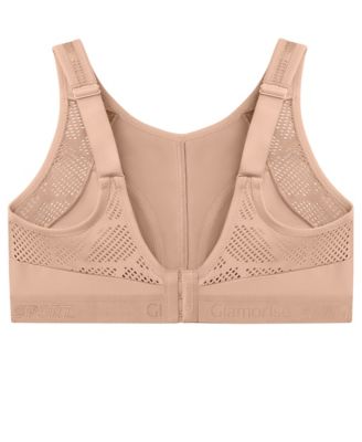 Full Figure Plus Size No-Sweat Mesh Sports Wirefree Bra 1068