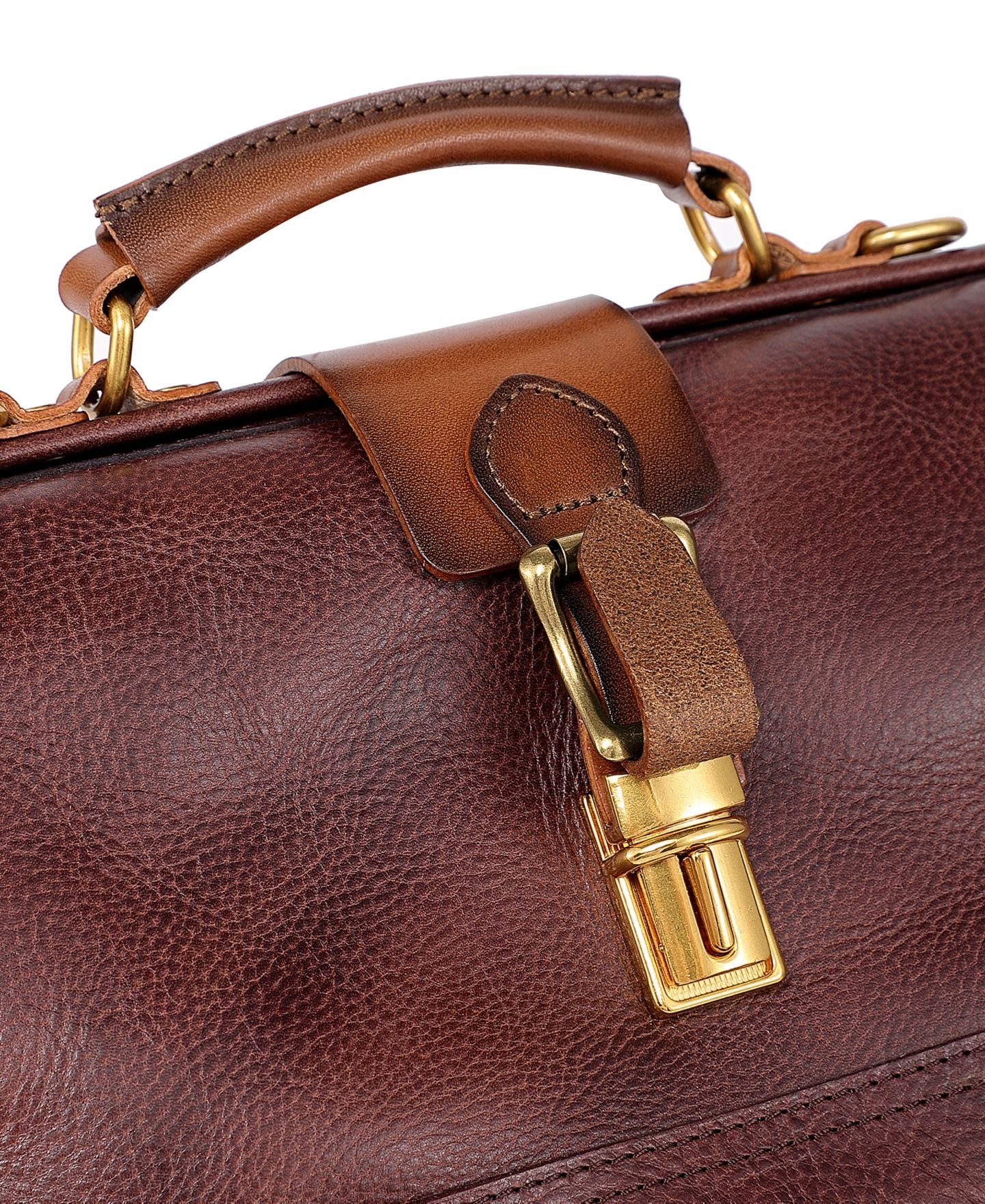 Женская сумка OLD TREND Doctor Small Leather Crossbody Satchel, цвет: Коричневый — фото 11