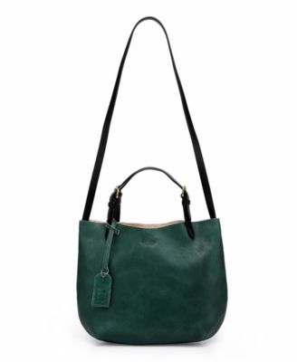 Women's Genuine Leather Dip Dye Tote