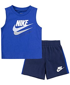 Infant Boys Sportswear Icon Muscle T-shirt and Shorts, 2 Piece Set