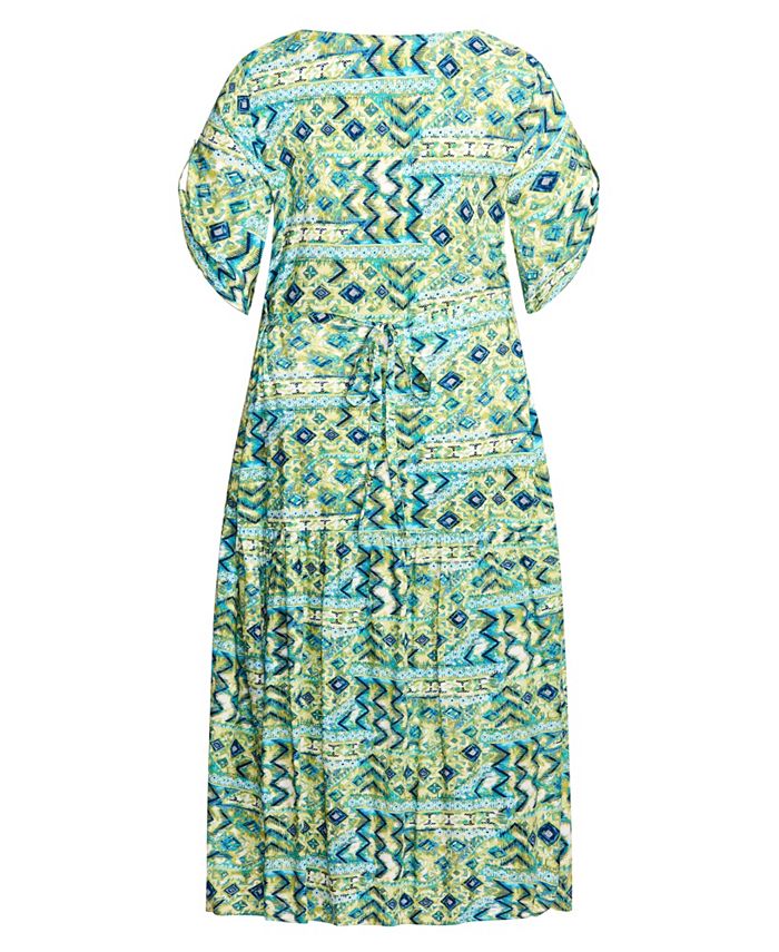 Avenue Plus Size Val Print Dress & Reviews - Dresses - Plus Sizes - Macy's