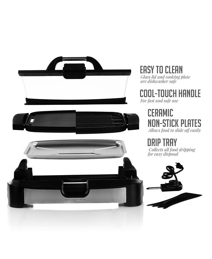 OVENTE Reversible Electric, Grill and Griddle, Free NonStick Skillet