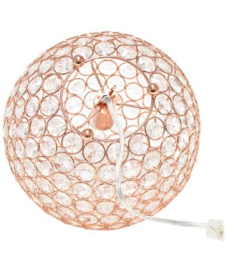 Elipse 10" Crystal Ball Sequin Table Lamp