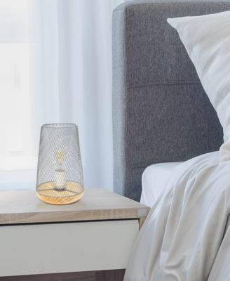 Wired Mesh Uplight Table Lamp