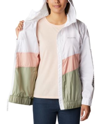 women's columbia sandy sail hood windbreaker jacket