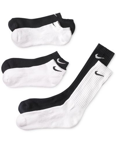 Nike Men's Cotton 6-Pairs Socks Collection