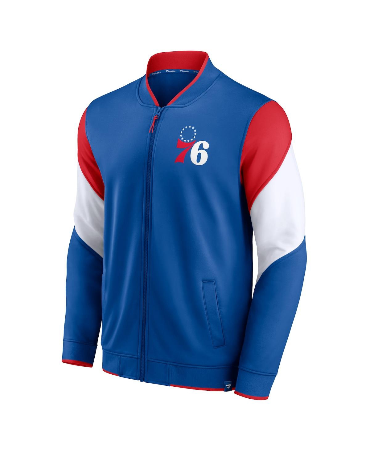 Shop Fanatics Men's  Royal Philadelphia 76ers League Best Performance Full-zip Jacket