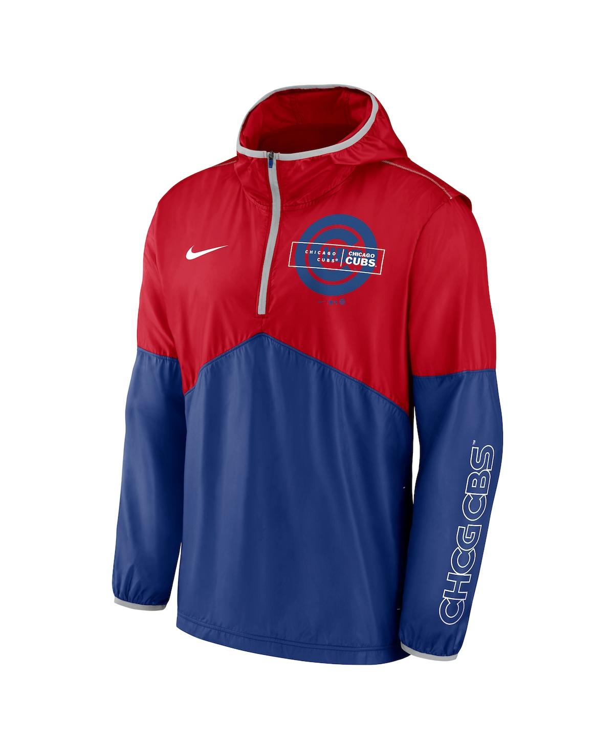 Men's Nike Royal Chicago Cubs Overview Half-Zip Hoodie Jacket - Royal