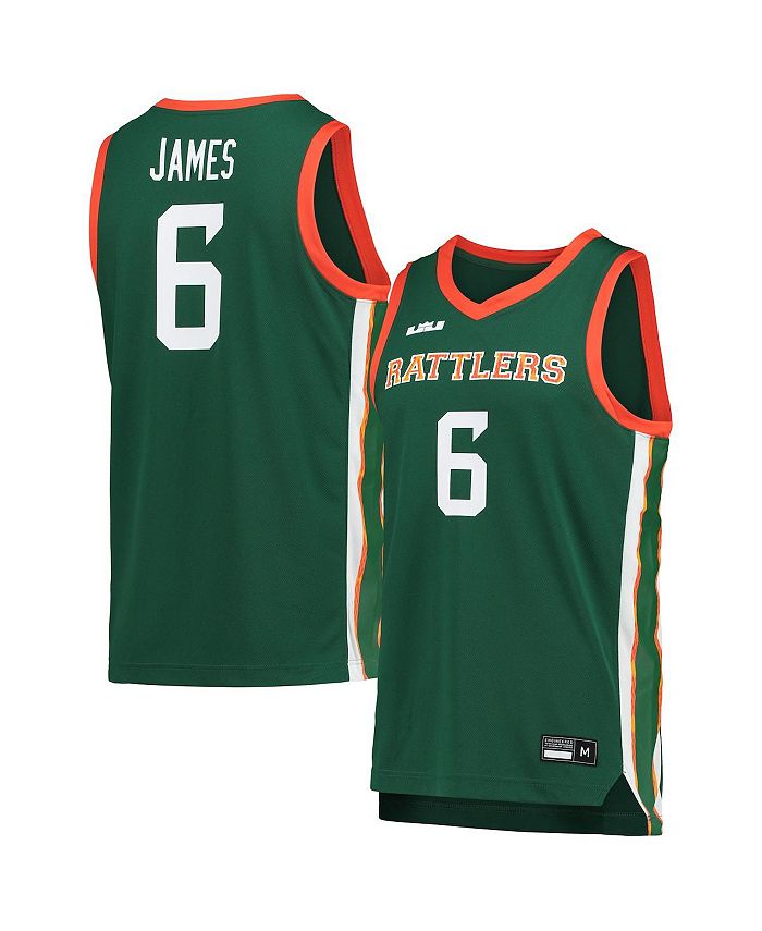 Men's Nike x LeBron James Green Florida A&M Rattlers Replica Basketball  Jersey