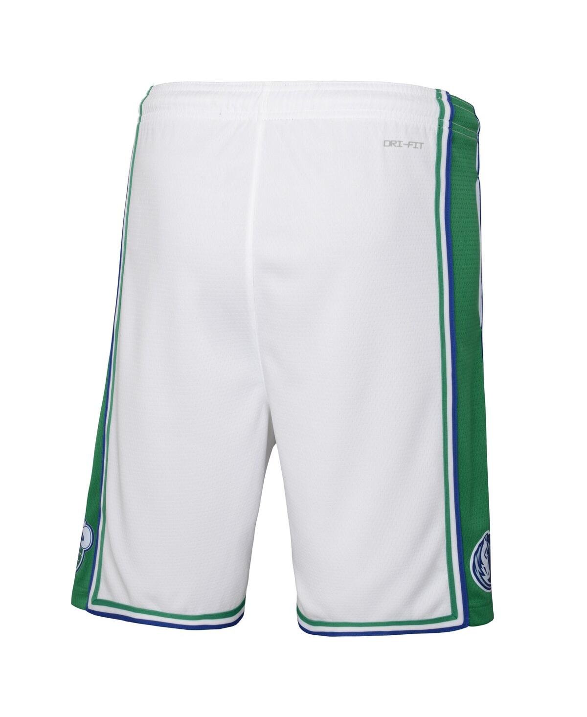 Shop Nike Big Boys  White Dallas Mavericks 2021/22 City Edition Courtside Swingman Shorts