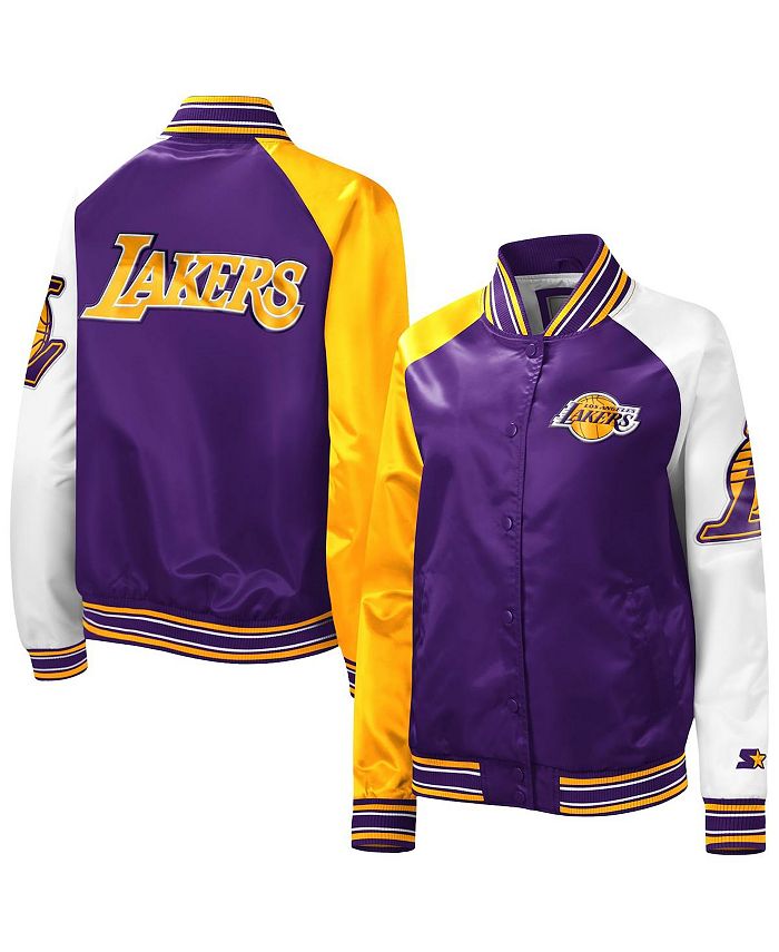 Los Angeles Lakers Starter Women's The Prospect Raglan Full-Snap Jacket -  Purple