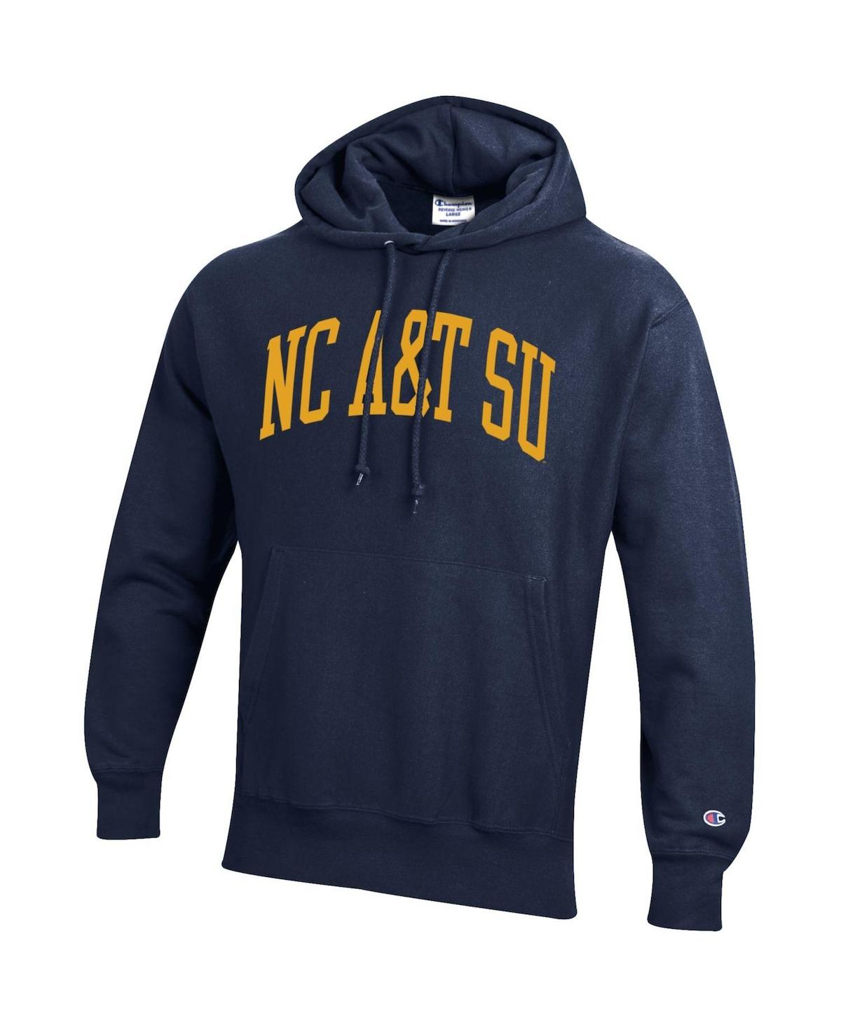 Champion Men's  Navy North Carolina A&t Aggies Tall Arch Pullover Hoodie In Navy