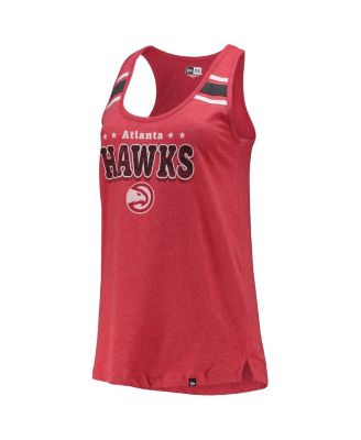 Women's Red Atlanta Hawks Scoop-Neck Racerback Tank Top