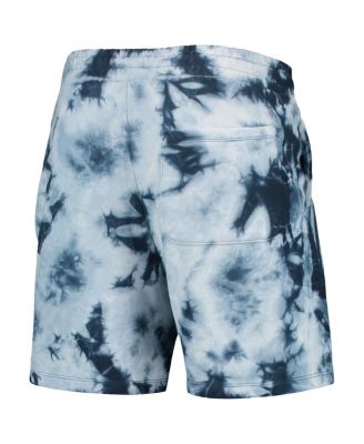Men's Blue Brooklyn Nets Fleece Tie-Dye Shorts