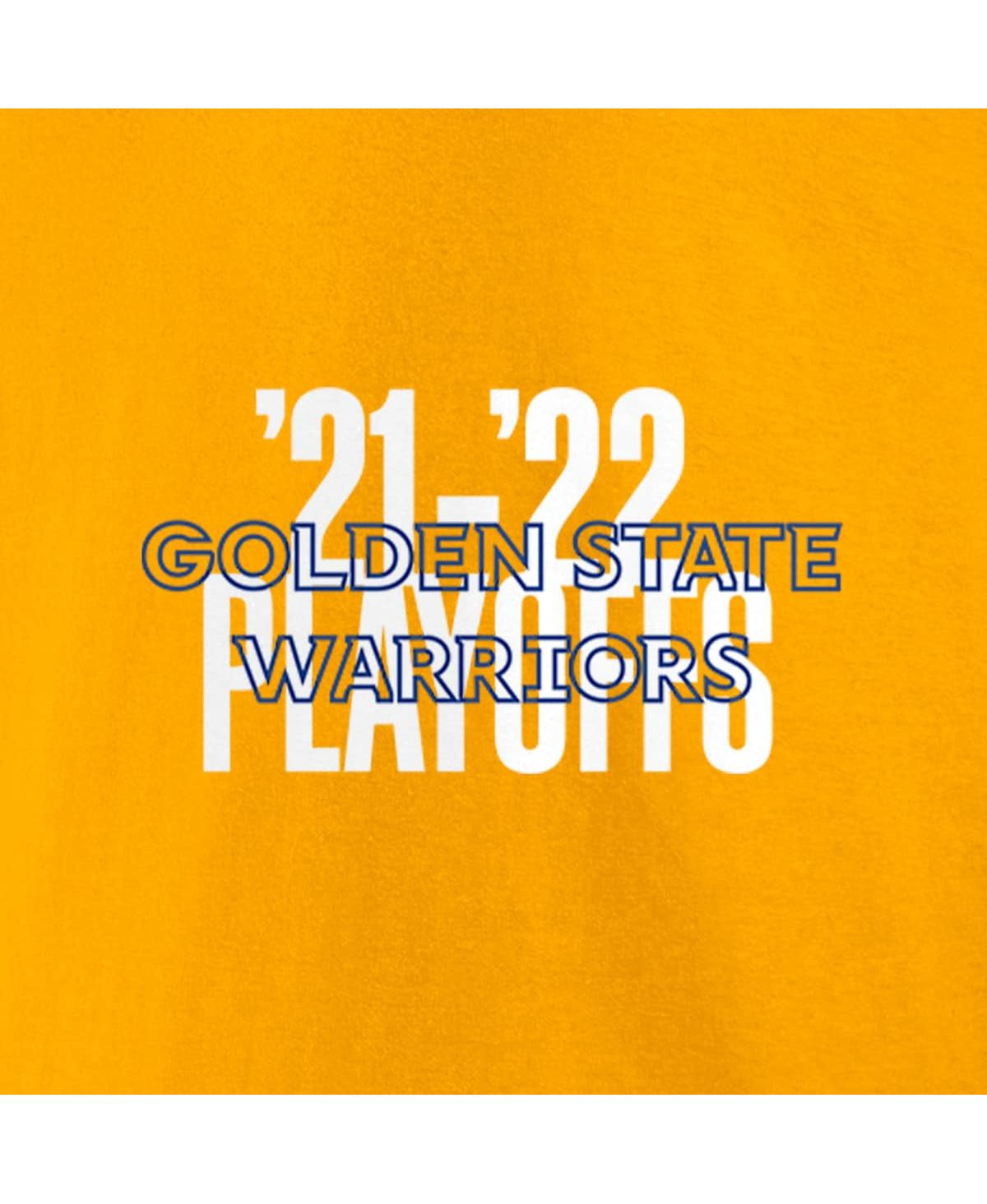 Fanatics Men's  Gold Golden State Warriors 2022 Nba Playoffs Dunk T-shirt In Gold
