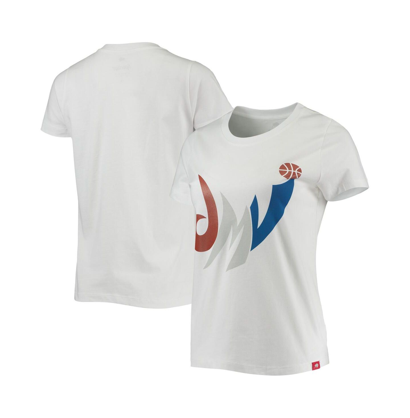 Женская футболка Sportiqe White Washington Wizards Cabo — фото 1