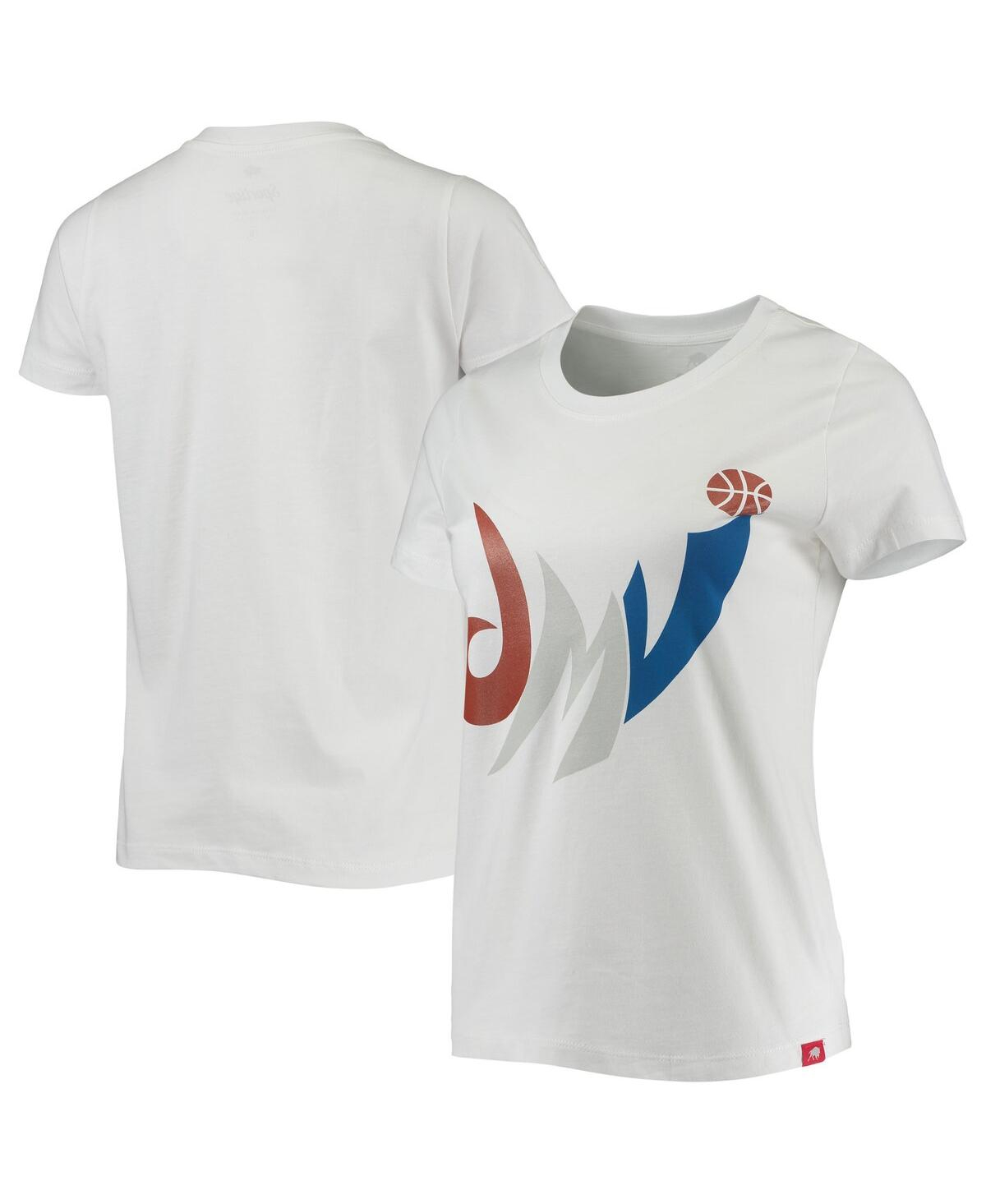 Women's Sportiqe White Washington Wizards Cabo T-shirt - White