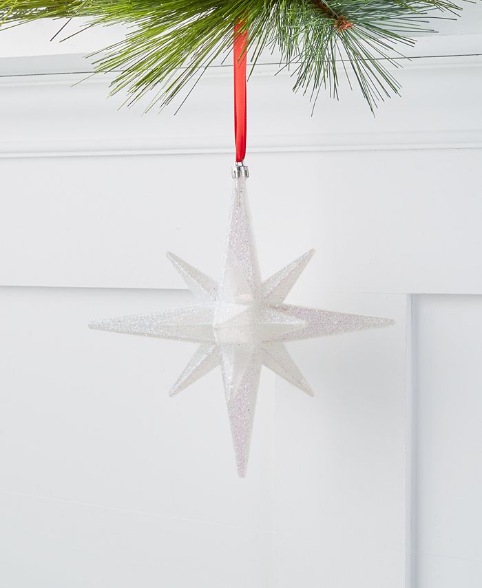 Holiday Lane Pastel Prism 3D Glitter Starburst LED Light-Up Ornament,  Created for Macy's - Macy's