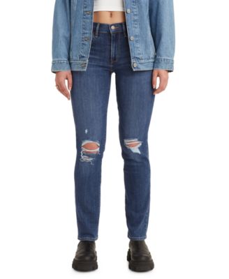 Levi's Women's 724 Straight-leg Jeans In Short Length In Dark Indigo ...