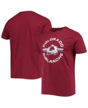 Men's Mitchell & Ness Heather Gray Colorado Avalanche Logo Long Sleeve T- Shirt