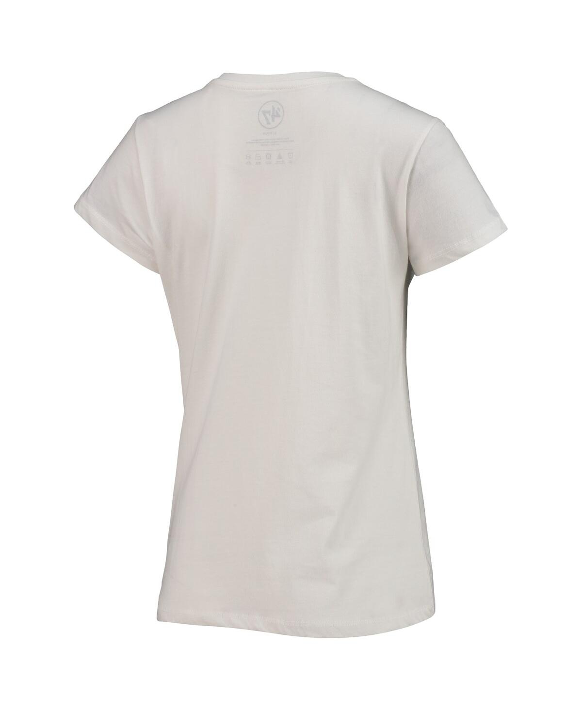 Shop 47 Brand Women's '47 White Washington Commanders Imprint Ultra Rival V-neck T-shirt