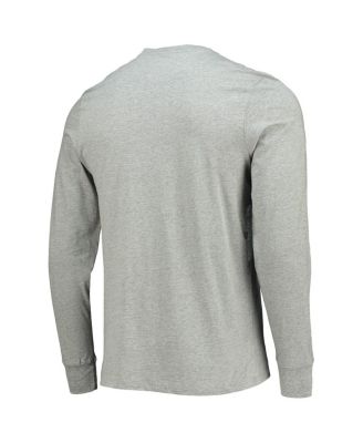 Men's Heathered Gray Washington Commanders Traction Super Rival Long Sleeve T-shirt