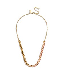 Pave Signature C-Chain Necklace