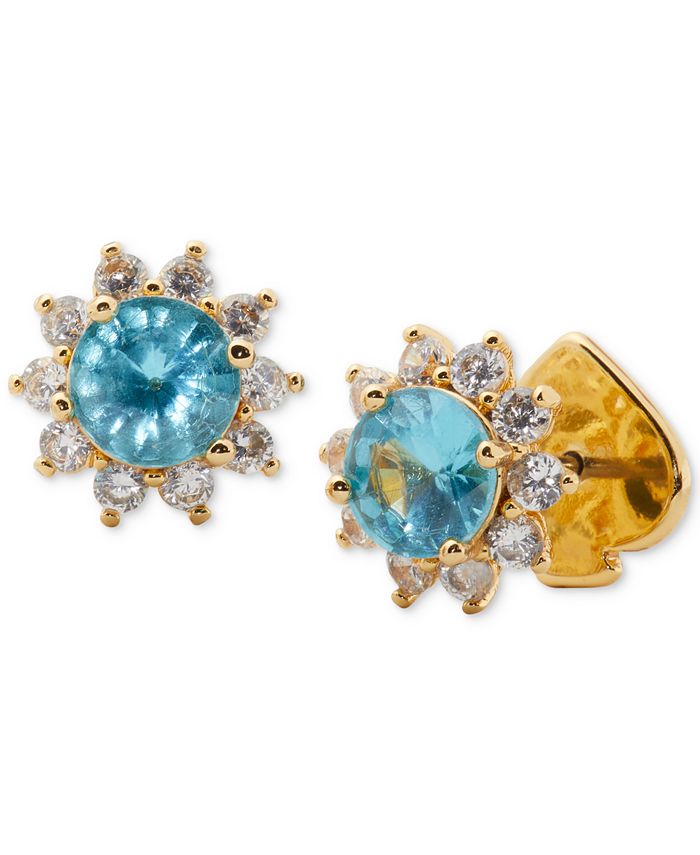kate spade new york Stone Cubic Zirconia Halo Stud Earrings & Reviews -  Earrings - Jewelry & Watches - Macy's
