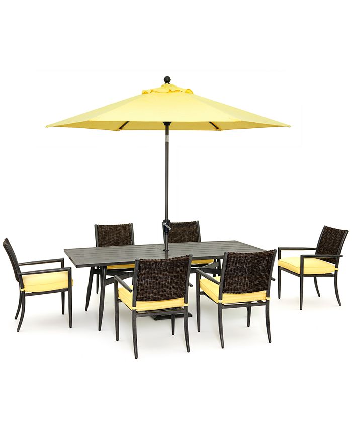 Agio Lansdale Outdoor 7pc Dining Set, Created for Macy's Macy's