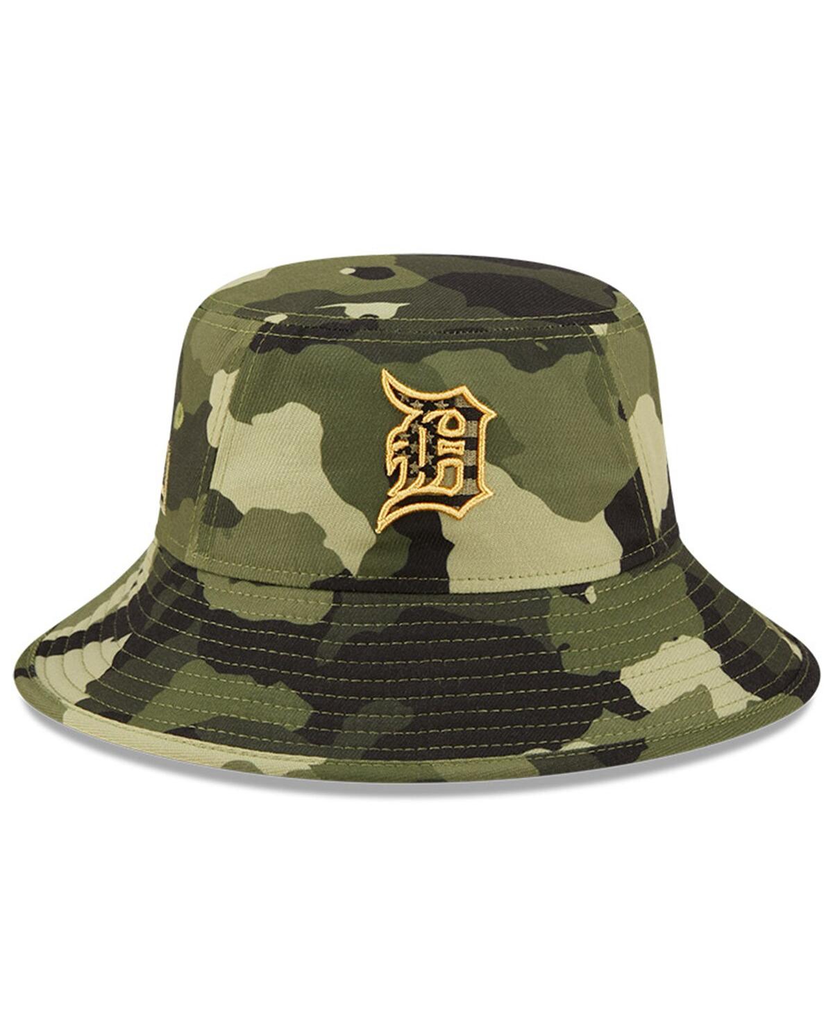 Shop New Era Men's  Camo Detroit Tigers 2022 Armed Forces Day Bucket Hat