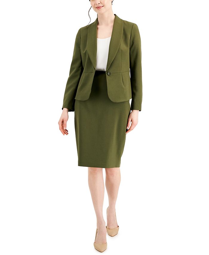 Le Suit Women's Shawl-Collar Skirt Suit, Regular and Petite Sizes & Reviews  - Wear to Work - Petites - Macy's