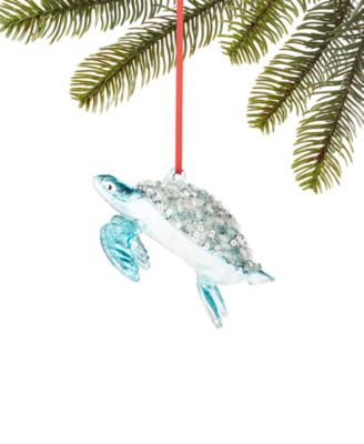 Holiday Lane - At the Beach Glass Turtle Ornament