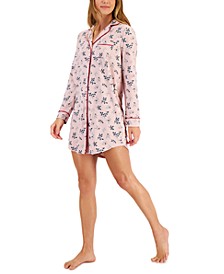Sueded Super Soft Knit Sleepshirt Nightgown, Created for Macy's