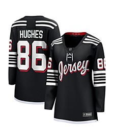 Women's Jack Hughes Black New Jersey Devils Alternate Premier Breakaway Player Jersey