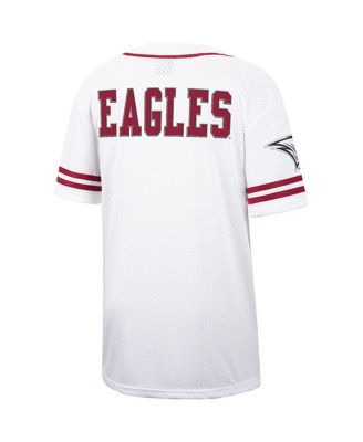 Men's White, Maroon North Carolina Central Eagles Free Spirited Baseball Jersey