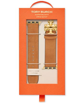 Tory Burch Interchangeable Luggage Leather Strap For Apple Watch