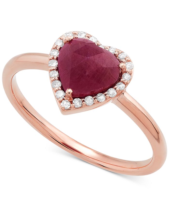 Macy's heart deals shaped ring