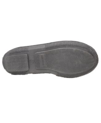 Little Boys Pile Lined Hardsole Moccasin Slippers