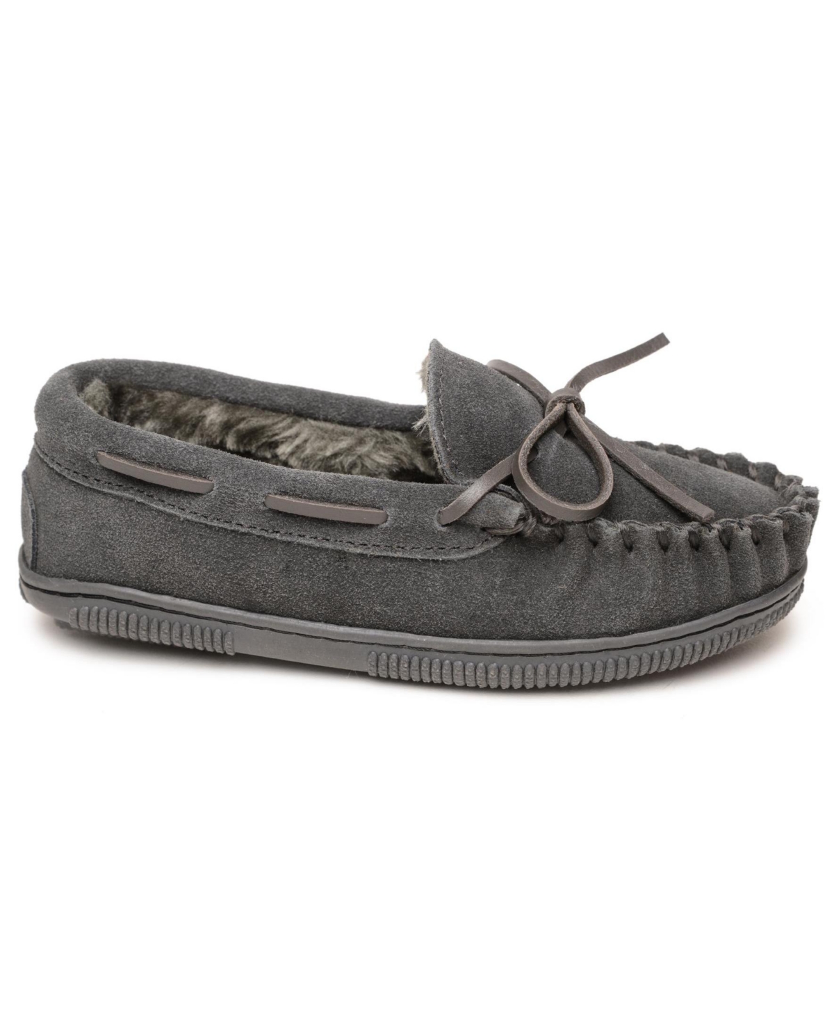 Minnetonka Toddler Boys Pile Lined Hardsole Moccasin Slippers