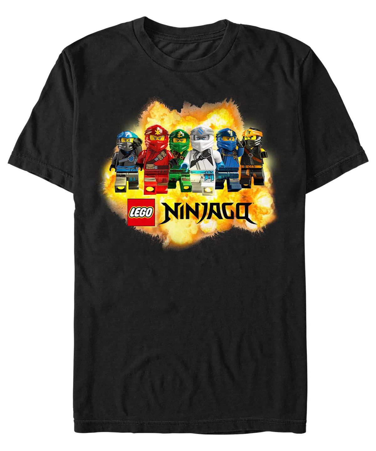 Мужская футболка с коротким рукавом Lego Ninjago Ninja Explosion
